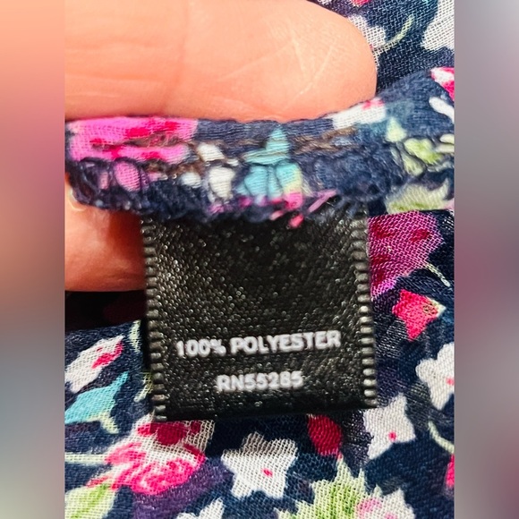 Express floral strapless summer , sun dress size med great conditions - Picture 8 of 9